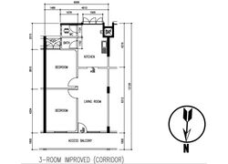 Blk 3 Tanjong Pagar Plaza (Bukit Merah), HDB 3 Rooms #384325341